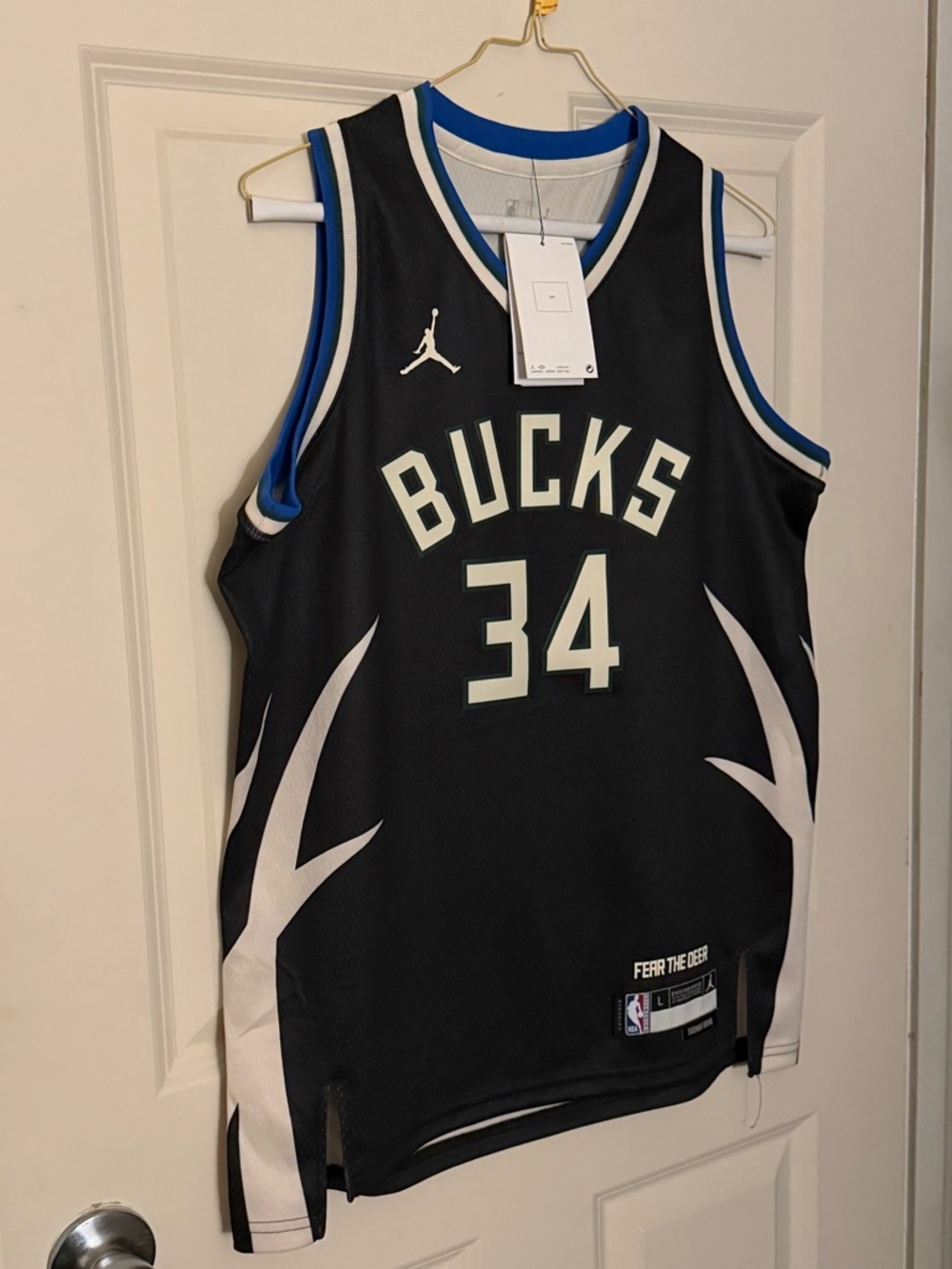 Jordan Milwaukee Bucks Giannis #34 Jersey NBA